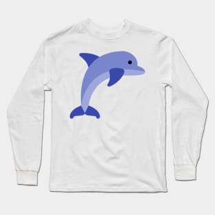 Dolphin Pattern Long Sleeve T-Shirt